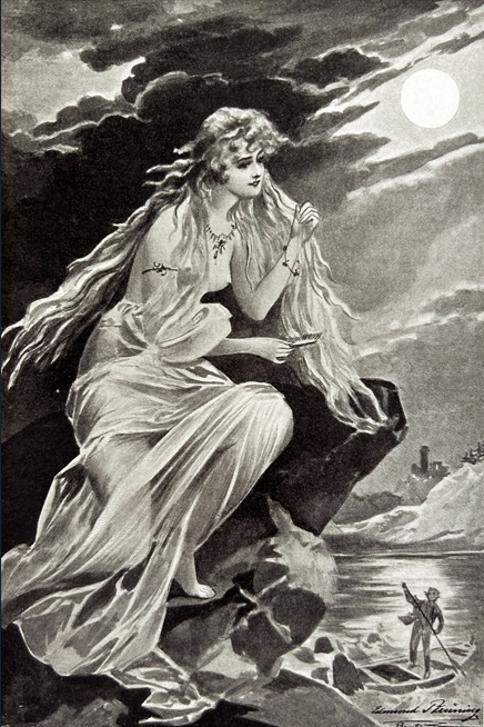 La Lorelei telle que représentée par les artistes romantiques